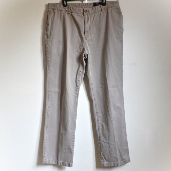 Vineyard Vines 90s Career Preppy Pleated Front Khakis Chinos Club Pants 40x34 - Picture 13 of 14